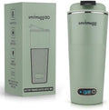 SmrtMugg GO Heated Coffee Mug, Travel Mug, 13.5 OZ. Smart Mug, Battery Powered Heated Coffee Mug, Great for Coffee and Tea, Snap on Magnetic Charging Cord, Adjustable Temperature (Mint Green) by SmrtMugg