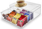 Heavy-Duty Acrylic Tea Station with 8-Compartment Drawer Organizer - Image 2