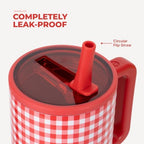 HydroJug Traveler 32oz, Insulated Tumbler with Handle & Straw, Summer Picnic - Image 4