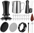 26 PCS Espresso Accessories Kit, Espresso Tamper Kit Coffee Tamper Set, 51mm Espresso Tamper with Spring Loaded Calibrated, Espresso Puck Screen and Dosing Funnel with 16 PcsLatte Art Kit by Unknown