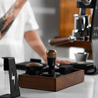 MHW-3BOMBER Espresso Coffee Distributor 58.35mm, Espresso Distribution Tool with Wooden Lid, Adjustable Height Coffee Leveler with Non-slip for 58mm Portafilters, Espresso Accessories T5270L4 - Image 6