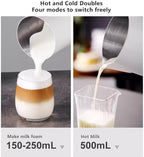 Full-Automatic Steam Boiling Water Frothing Machine,500ml Commercial Steam Milk Frother Machine,for Cappuccino,Latte - Image 3