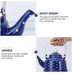 1Pc Enamel Kettle Stainless Steel Heating Water Kettle Stovetop Whistle Glass Tea Infuser Teapot with Infuser Teapots Whistling Stovetop Ceramic Flower Teapot South Ameri, - Image 7
