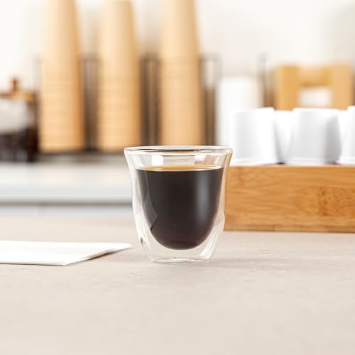 Restaurantware Coffee Cup 12 Pack of 2.72 oz Insulated Double-Wall Glass Borosilicate Coffee Cup Espresso Shot Dishwasher Safe For Hot Drinks - Image 4