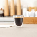 Restaurantware Coffee Cup 12 Pack of 2.72 oz Insulated Double-Wall Glass Borosilicate Coffee Cup Espresso Shot Dishwasher Safe For Hot Drinks - Image 4