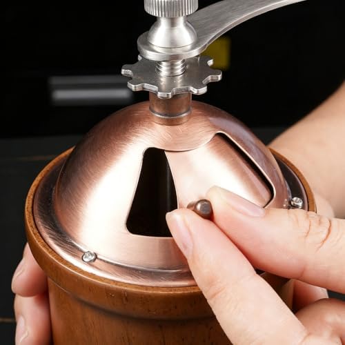 Manual Coffee Grinder, Hand Crank Coffee Mill, Detachable & Easy‑to‑Clean Catch Cup, 304 Stainless Steel + Ceramic Burr, for Camping, Travel, Office Use - Image 2