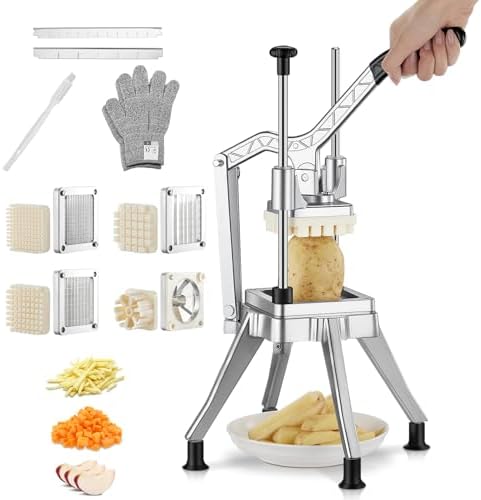 FOHERE Commercial Vegetable Chopper French Fry Cutter by HOME