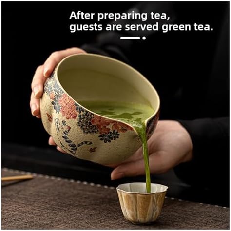 Matcha Set Making Whisk Teaspoon Ceramic Bowl Tranditional Tea Sets Tools Gifts - Image 6