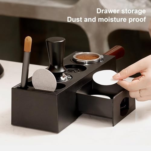 Espresso Tamper Station - Espresso Organizer Portafilter Holder | Espresso Organizer Portafilter Holder, Espresso Coffee Organizer Box, Espresso Accessories Organizer for Kitchen - Image 2