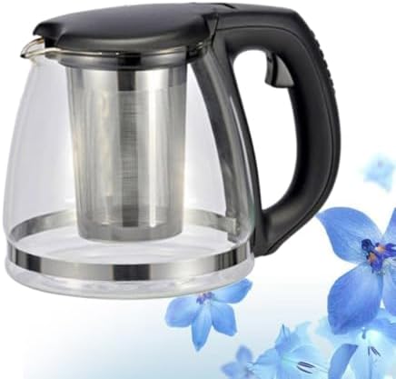 Glass Teapot Heat Resistant with Stainless Steel 1100ml Infuser - Image 7