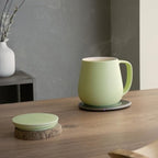 Ui+ Self-Heating Mug Set – Verde Green | 18 fl oz / 532 mL Ceramic Coffee & Tea Mug Set with Heating Pad - Image 5