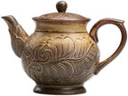 Tea Pots For Loose Tea Ceramic Kung Fu Tea Set Teapot Living Room Household Large Teapot Engraved Retro Hand-held Pot Tea Infuser Pot by Unknown
