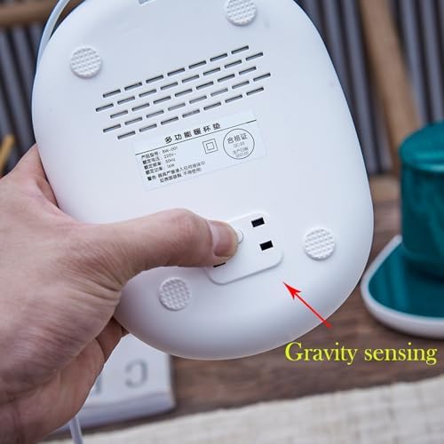 Coffee Mug for Desk Office Home,55 Degree Thermostat Cup,Ceramic Cup Heating,Electric Cup Warmer with Auto Shut Off,Drink Warmer for Cocoa, Tea, Milk Gifts for Women,2-Hole Plug (Green) - Image 6