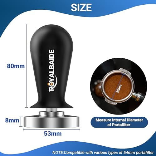 53mm Espresso Tamper and Distributor,Dual Head Coffee Leveler Compatible Portafilter - Image 2