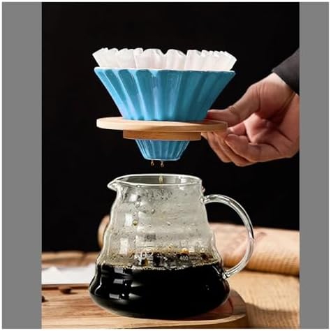 For 1-2 Cups Reusable Funnel Hydraulic Dripper Accessories,Coffee Dripper Ceramic Coffee Filter Cup Maker(Stainless steel hook) - Image 6