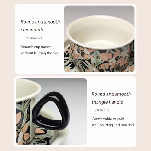 Beautifully Floral Tea Cup and Saucer Set - Image 3
