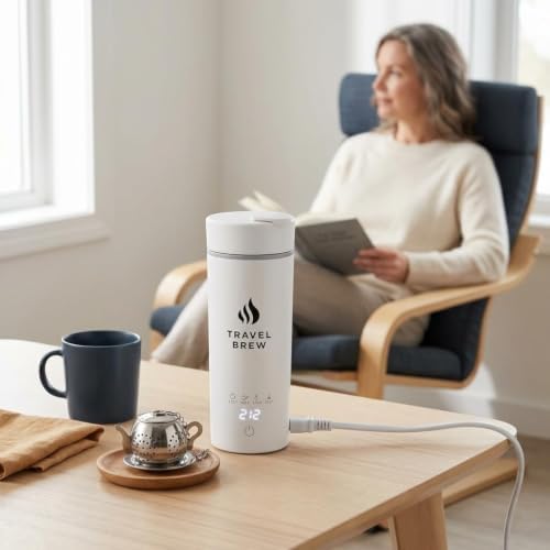 Travel Tea Kettle With Tea Infuser - 500ml with Auto Shut Off Protection - Image 6
