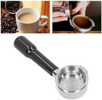 58mm Portafilter Bottomless Portafilter with 2 Ears, Stainless Steel Detachable Accessory for 9 Series, Compatible for Most Commercial Coffee Machines (Black) - Image 4