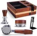 54mm Espresso Machine Accessories Kit for Breville Includes Bottomless Portafilter, Spring Loaded Tamper, Knock Box, Distributor and Wdt Tool by KNODOS