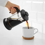 I-K-E-A UPPHETTA French Press Coffee Maker, Glass/Stainless Steel 34 oz, Black - Image 4