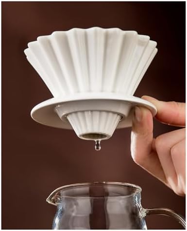1pc Ceramic Coffee Filter Dripper, Cupcake Pour Over, Permanent Hand Brewed Cup Accessory(Coffee Filter) - Image 4