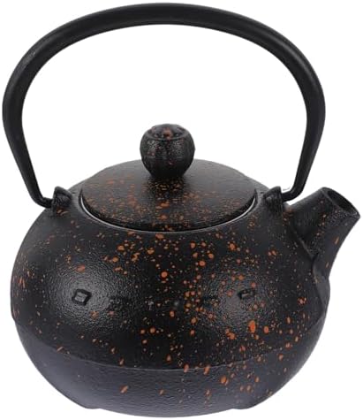 VICASKY Cast Iron Teapot Japanese Tetsubin Tea Kettle 0.4l Metal Water Kettle Vintage Iron Teaware for Home and Tearoom Use by VICASKY