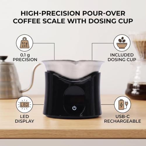 Digital Coffee Scales with Display, High Precision Electronic Kitchen Scale - Image 4