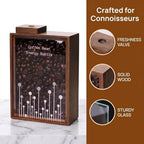 120g Coffee Storage Container, Wood Coffee Bean Storage Can, with One Way Exhaust Valve, with Sealing Ring, Walnut, for Home and Coffee Store, Decorate - Image 3