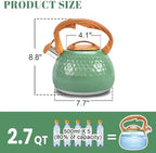 GGC Whistling Tea Kettle for Stove Top, 3.2QT/3L Stainless Steel Tea Kettle - Image 3