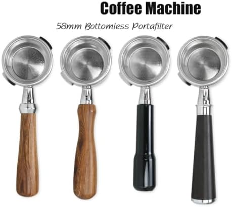 58MM Coffee Bottomless Portafilter,Compatible With GAGGIA,Classic Pro Naked Filter Basket Barista Accessories Espresso Machine Tools Goods(58mm dosing ring) - Image 3