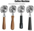 58MM Coffee Bottomless Portafilter,Compatible With GAGGIA,Classic Pro Naked Filter Basket Barista Accessories Espresso Machine Tools Goods(58MM Red Wood C) - Image 3
