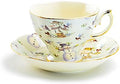 Holiday Snowman Fine Porcelain Tea Cup and Saucer by Unknown