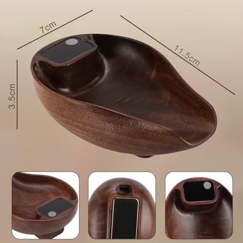 Wooden Tea Scale, Coffee Scale, Espresso Scale,Weigh Digital Coffee Scale with Timer, 0.1g 0.01oz Resolution 0.3 to 200g Rechargeable Elegant Kitchen Scale Walnut Color - Image 5