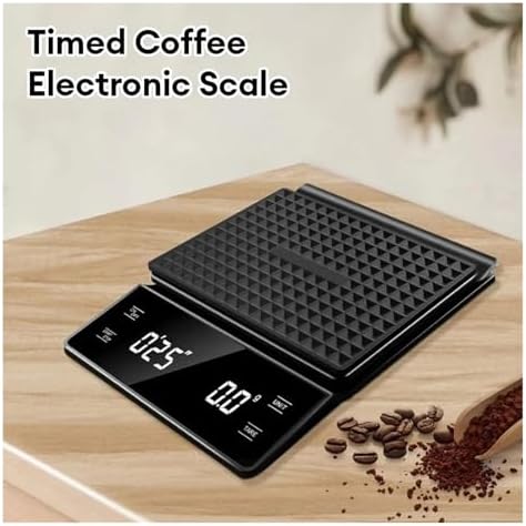 3kg/0.1g Coffee Scale with Timer, Digital Multifunction Weighing Scale for Pour Over, Drip, and Espresso – Kitchen Tool(A) - Image 3