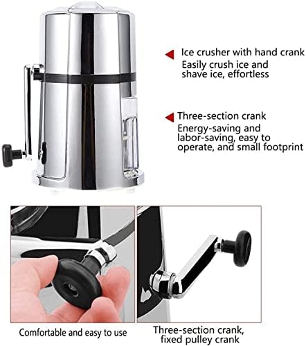 Manual Ice Crusher With，Ice Crusher ，Manual Rotary Ice Crusher，Crushes Ice to Your Desired Fineness ，Non-Slip Easy to Use Ice Crusher Hand Crank - Image 4