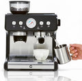 20 Bar Espresso Coffee Machine with Built-in Bean Grinder, 1400W 360° Steam Wand Latte Cappuccino Maker, 30 Grind Levels, Pressure Gauge, Self-Cleaning Stainless Steel Espresso Maker for Home Barista by Unknown