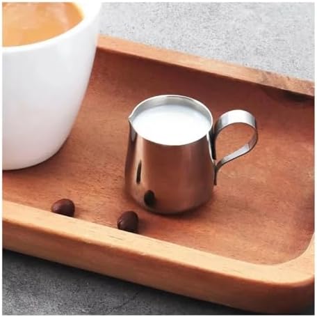 Milk Frother Cup,Coffee Jug,304 Stainless Steel Mini Milk Jugs Pointed Flower Jar Small Milk Jigger Coffee Tool Cups Pitcher(12.5ml Very Small) - Image 6
