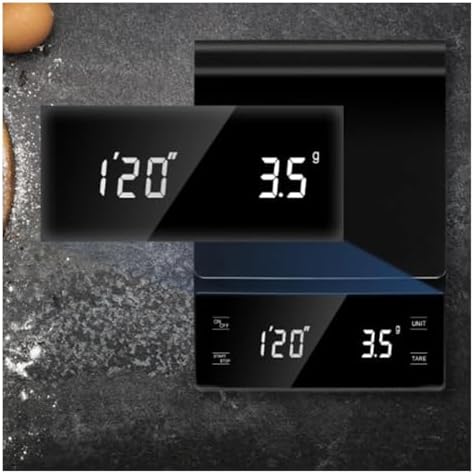 3kg/0.1g Coffee Scale with Timer, Digital Multifunction Weighing Scale for Pour Over, Drip, and Espresso – Kitchen Tool(A) - Image 4