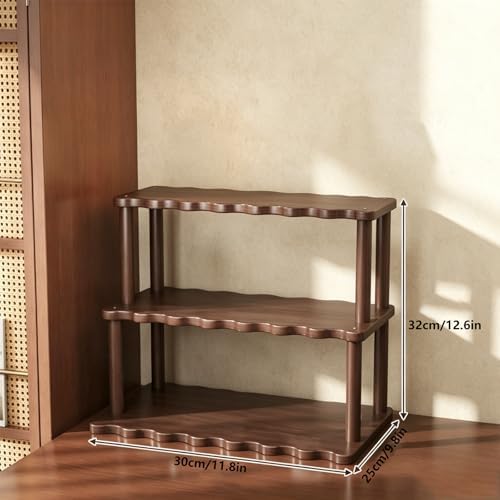 Wooden Mug Holder Countertop 3 Tier Coffee Mug Tree Stand Organizer Cup Display For Kitchen Coffee Station Home Decor - Image 5