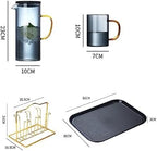 Water Pitcher Glass Cold Kettle Thickened Creative Home Juice Pot with lid Filter high Temperature Resistant teapot Water Cup Set Water Jug - Image 2