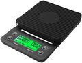 Coffee Scale with Timer, High Accuracy Kitchen Digital Food Scale LCD Display with Tare Function for Baking and Cooking Black 3kg/0.1g by Unknown