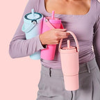 BrüMate Resa 25oz 100% Leakproof Travel Tumbler w/Handle & Straw | Flexible SoftSip Straw | Silicone Sleeve for Durability | Stainless Steel | Cup Holder & Travel Friendly Water Bottle (Prickly Pear) - Image 7