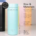 Firebelly Tea, Travel Tea Infuser Mug with Strainer, Insulated Tumbler for Loose Leaf Tea or Coffee, Leakproof Bottle for Hot or Iced Drinks, Stainless Steel Thermos with Lid, Mer - Image 2