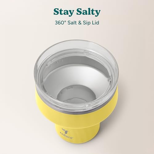REDUCE Saltini 16oz Margarita Tumbler - Insulated Cocktail Glass with Lid - Image 4