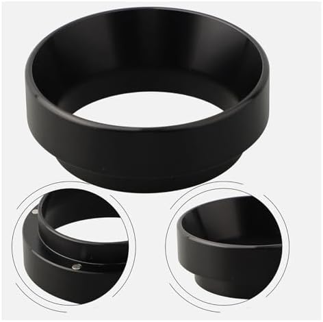 Portafilter Funnel 10 Pieces of Filter Rings 51/53 Mm Coffee Grounds Collector Funnel Coffee Filter(Silver 53mm) - Image 3