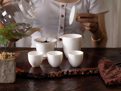 KEYDUACU Gaiwan Tea Set,Chinese Gongfu Tea Set,Portable for Adults,Home - Image 2