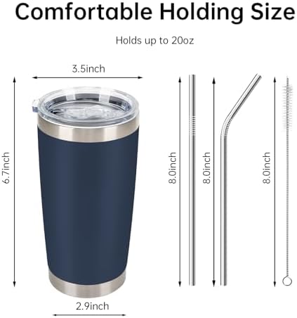 IEOVIEE 32 Pack 20oz Stainless Steel Insulated Bulk Tumblers with Lid&Straw - Image 3