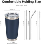 IEOVIEE 32 Pack 20oz Stainless Steel Insulated Bulk Tumblers with Lid&Straw - Image 3