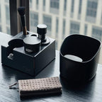 IKAPE Espresso Impact Tamper & Gravity Distributor Set 53.3mm – Complete Barista Kit with Knock Box, Cleaning Brush & Towel – Professional Coffee Accessories for Home Espresso - Image 6