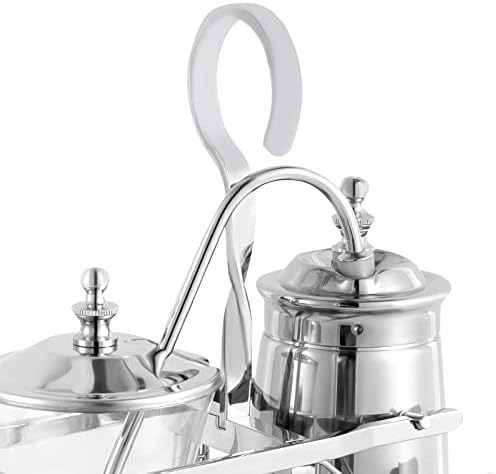 Belgian Balance Siphon Coffee and Tea Maker Belgian Belgium Luxury Royal Family Retro Coffee Pot 400ML Silver Syphon Coffee Brewer (Silver) - Image 5
